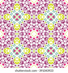Geometric seamless pattern. Rhombus ornament. Ethnic style. Tile design.