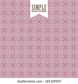 Geometric seamless pattern with rhombus and stars