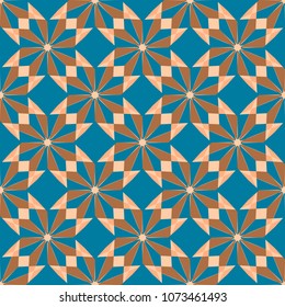 Geometric seamless pattern with rhombuses. Abstract background decoration. Vector illustration for design.