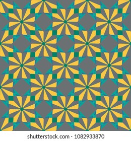 Geometric seamless pattern with rhombuses. Abstract background decoration. Vector illustration for design. 