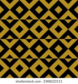 Geometric seamless pattern with rhombuses. Modern op art abstract background. Vector illustration.