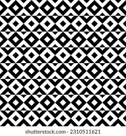 Geometric seamless pattern with rhombuses. Modern op art abstract background. Vector illustration.