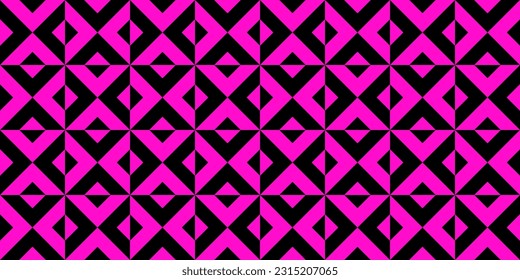 Geometric seamless pattern with rhombuses. Modern op art abstract background. Vector illustration.