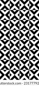 Geometric seamless pattern with rhombuses. Modern op art abstract background. Vector illustration.
