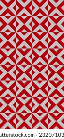 Patrón geométrico sin soldadura con rombos. Fondo abstracto moderno de op art. Ilustración vectorial.