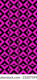 Patrón geométrico sin soldadura con rombos. Fondo abstracto moderno de op art. Ilustración vectorial.