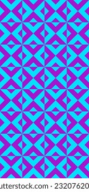 Geometric seamless pattern with rhombuses. Modern op art abstract background. Vector illustration.