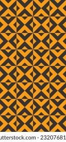 Geometric seamless pattern with rhombuses. Modern op art abstract background. Vector illustration.