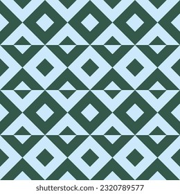 Geometric seamless pattern with rhombuses. Modern op art abstract background. Vector illustration.
