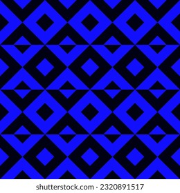 Geometric seamless pattern with rhombuses. Modern op art abstract background. Vector illustration.