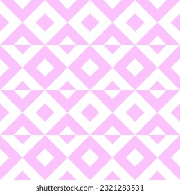 Geometric seamless pattern with rhombuses. Modern op art abstract background. Vector illustration.