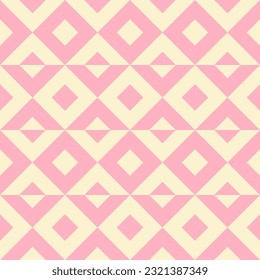 Geometric seamless pattern with rhombuses. Modern op art abstract background. Vector illustration.