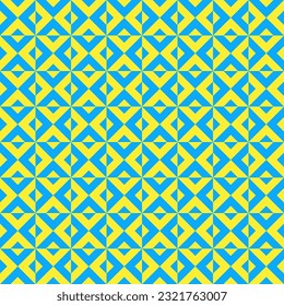 Geometrisches nahtloses Muster mit Hombussen. Moderne op art abstrakter Hintergrund. Vektorgrafik.