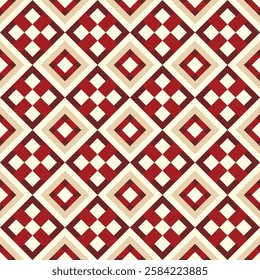 Geometric seamless pattern with rhombuses. Modern op art abstract background. Vector illustration.