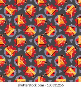 Geometric seamless pattern "Russian vanguard." You can use it in print design, textile industry, in web design. Vector.