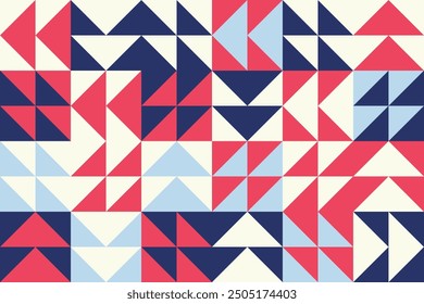 Geometric seamless pattern is Scandinavian style. Abstract geometric background.