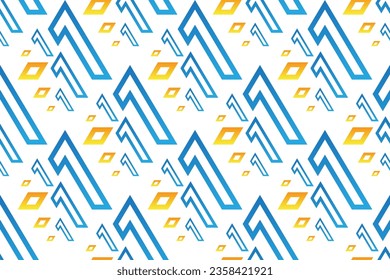geometric seamless pattern. Set of bright blue and yellow background with modern minimal shape. elegant abstract geometrical textures.