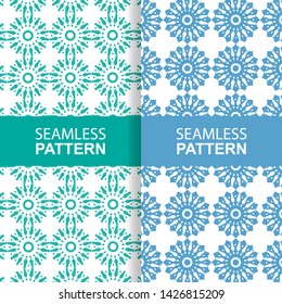 geometric seamless pattern set. modern minimalist decoration. vector illustration. for interior design, wallpaper.