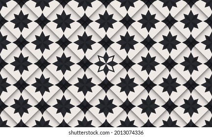 Geometric seamless pattern simple design