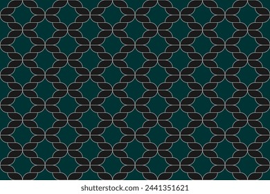 Geometric seamless pattern with simple design of colorful ropes — Vector