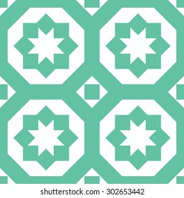 Geometric seamless pattern. Simple motif with stars. Print in a rustic style for interior decorating, home textiles, clothing.