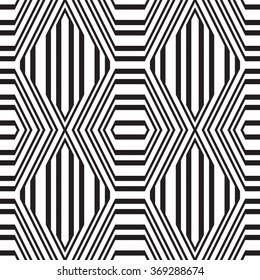 Geometric seamless pattern. Simple regular background black and white. Vector illustration 