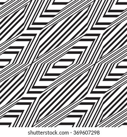 Geometric seamless pattern. Simple regular background. Vector illustration black and white