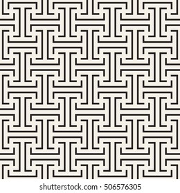 Geometric seamless pattern. Simple regular background. Vector illustration with herringbone or puzzle.