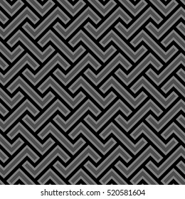 Geometric seamless pattern. Simple regular background. Vector illustration with herringbone or puzzle