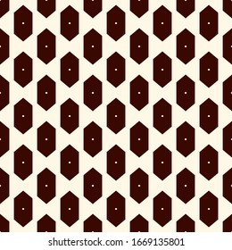 Geometric seamless pattern. Simple surface print. Arrow, diamond shapes motif ornament. Minimal geo modern background. Vector abstract digital paper