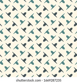 Geometric seamless pattern. Simple surface print. Puzzle shapes motif ornament. Minimal geo modern background. Vector abstract digital paper