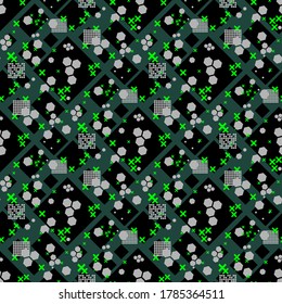 Geometric seamless pattern sport dark background