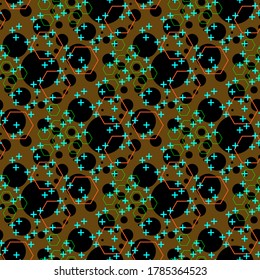 Geometric seamless pattern sport dark background