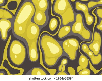Geometric seamless pattern from spots. Abstract camo modern. Texture from water spots. Print on fabric and textiles. Endless design template. Vector illustration