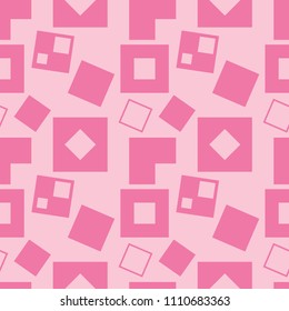 Geometric seamless pattern. Square