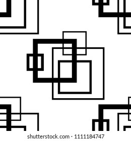 Geometric seamless pattern. Square
