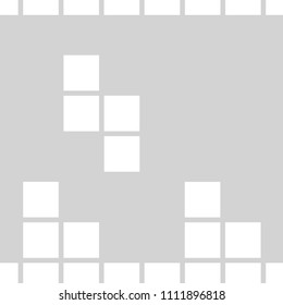 Geometric seamless pattern. Square