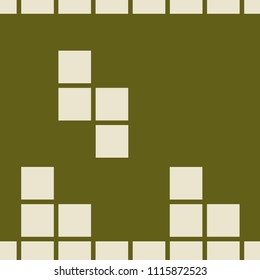 Geometric seamless pattern. Square