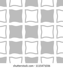 Geometric seamless pattern. Square with uneven edges