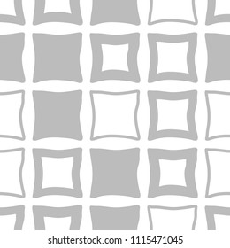 Geometric seamless pattern. Square with uneven edges
