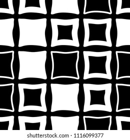 Geometric seamless pattern. Square with uneven edges