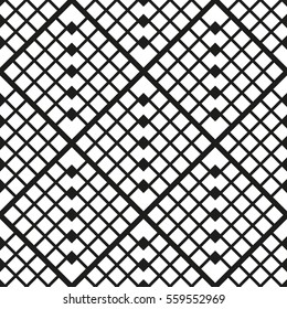 Geometric seamless pattern with squares. Vector art.