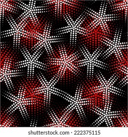 Geometric seamless pattern with stars 