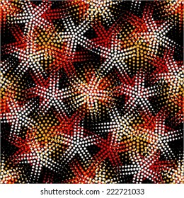 Geometric seamless pattern with stars 
