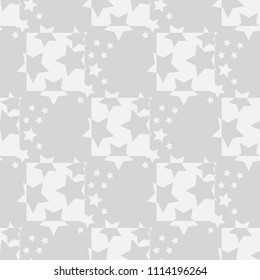 Geometric seamless pattern stars and squere