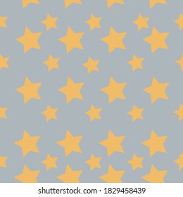 Patrón geométrico sin fisuras con estrellas. Ilustración de vectores para diseño, impresiones, ropa para niños