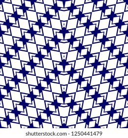 Geometric seamless pattern with stripes zigzag trendy mesh lines background vintage style vector illustration for fashion textile and wallpaper.