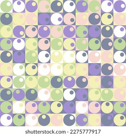 Geometric seamless pattern. Template for background, textile, texture and creative design. Flat style