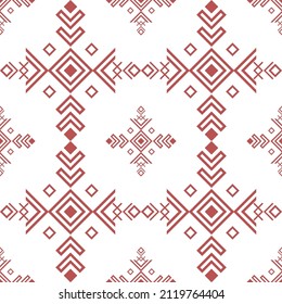 Geometric seamless pattern. Texture for tile, scrapbooking, wrapping paper, textiles, home decor, fabric, wallpaper, background, carpet, clothing. Traditional, Ethnic. Vector illustration.