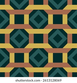 Geometric seamless pattern, tiles, fabric, paper, wrapping, decoration and etc. Abstract background.